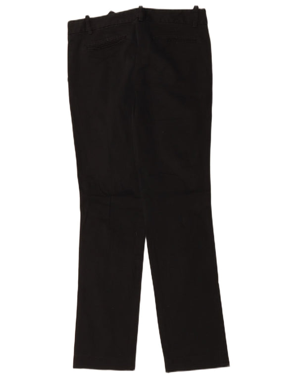 Zara Pantalón chino recto para mujer EU 40 Large W30 L29 Algodón negro