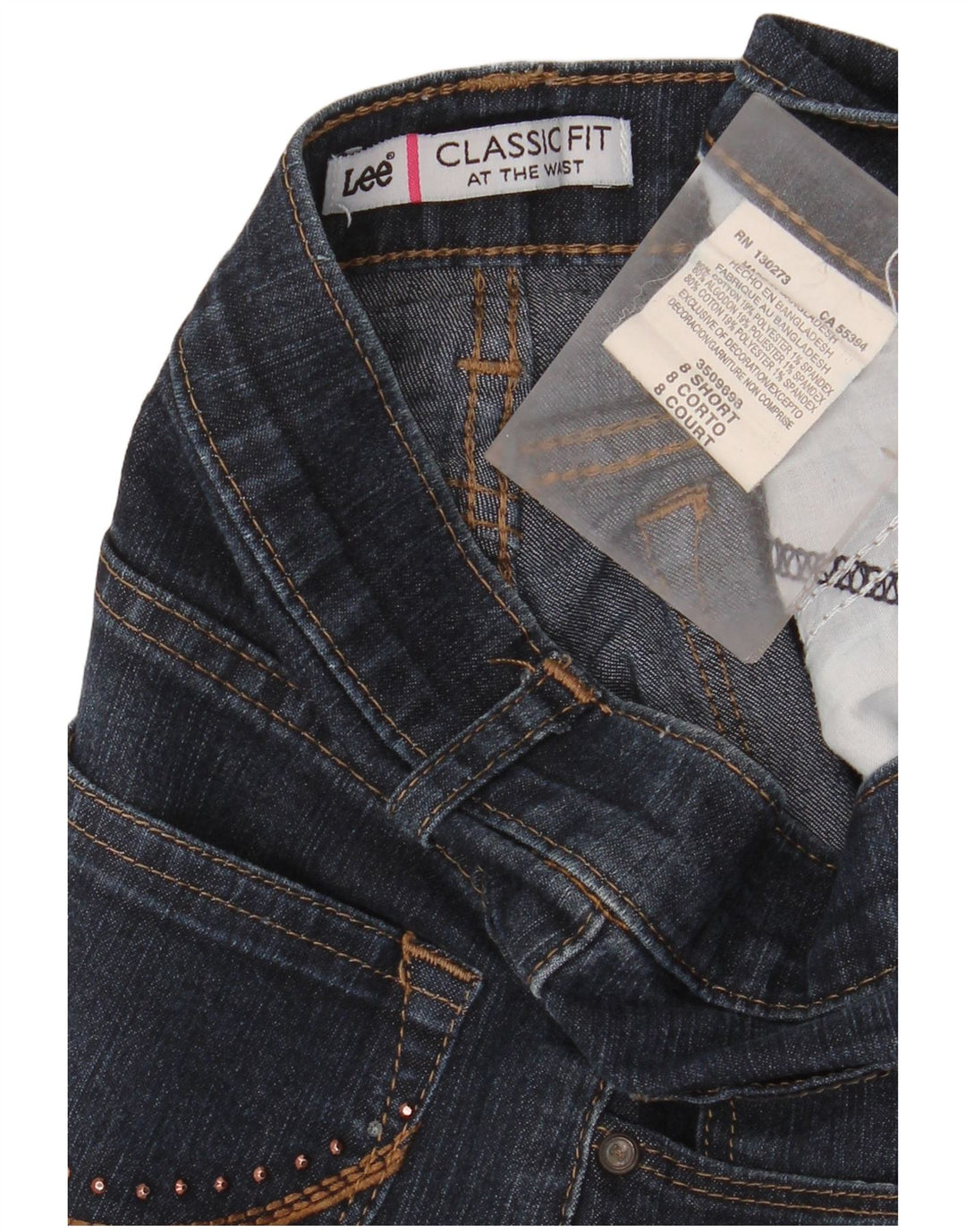 LEE Jeans de cintura alta para mujer US 8 Medium W28 L30 Azul marino