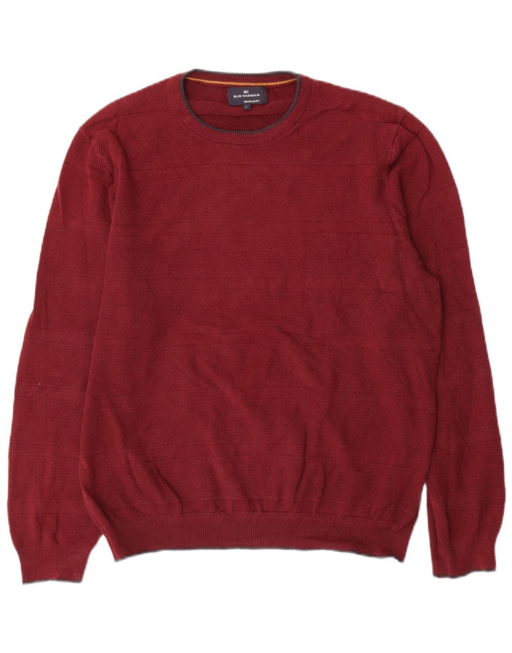 Marks & Spencer - Jersey de cuello redondo para hombre, color azul, color granate
