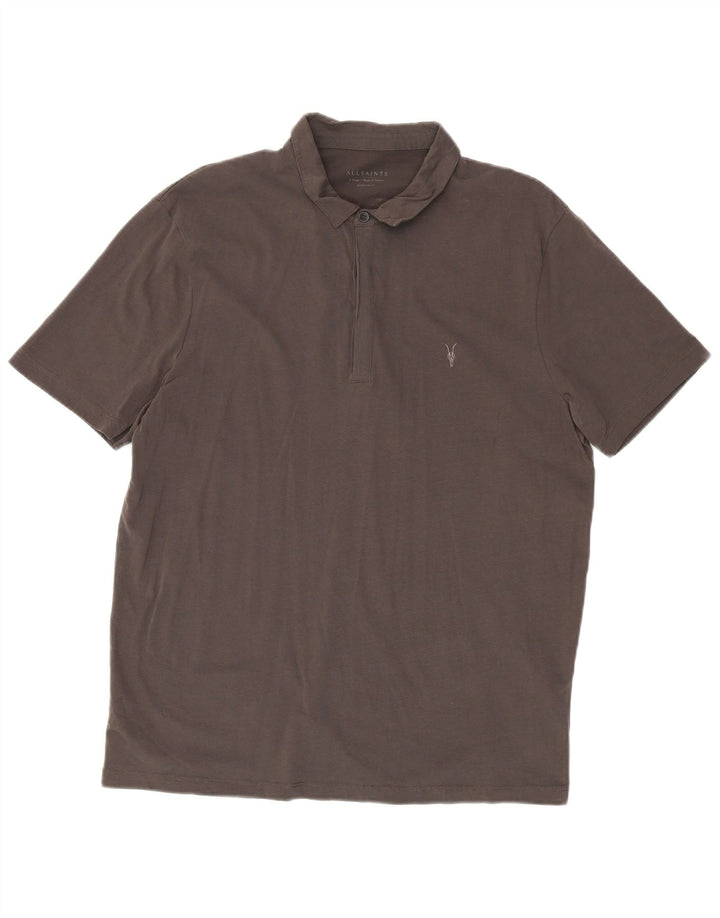 All Saints Polo Hombre Regular Fit XL Algodón Gris