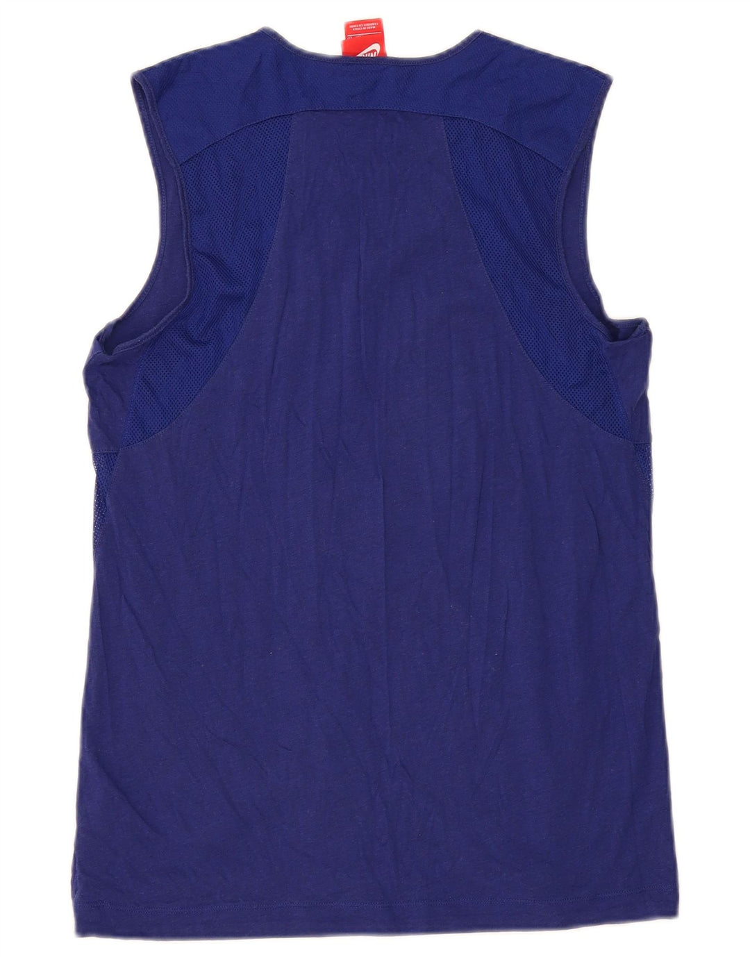 NIKE Vestido tipo camiseta para mujer UK 6 XS Azul Poliéster