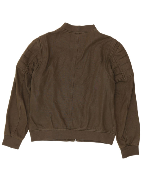 Zara Hombre Chándal Top Chaqueta XL Caqui Poliéster