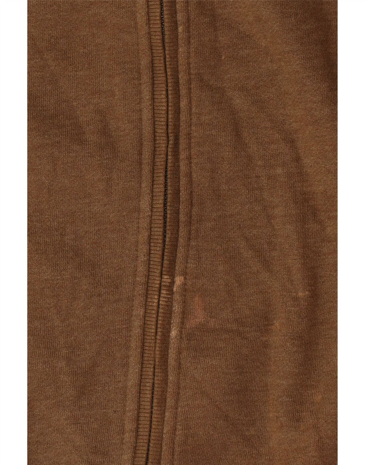 Crew Clothing Chándal para hombre Chaqueta superior Algodón marrón grande