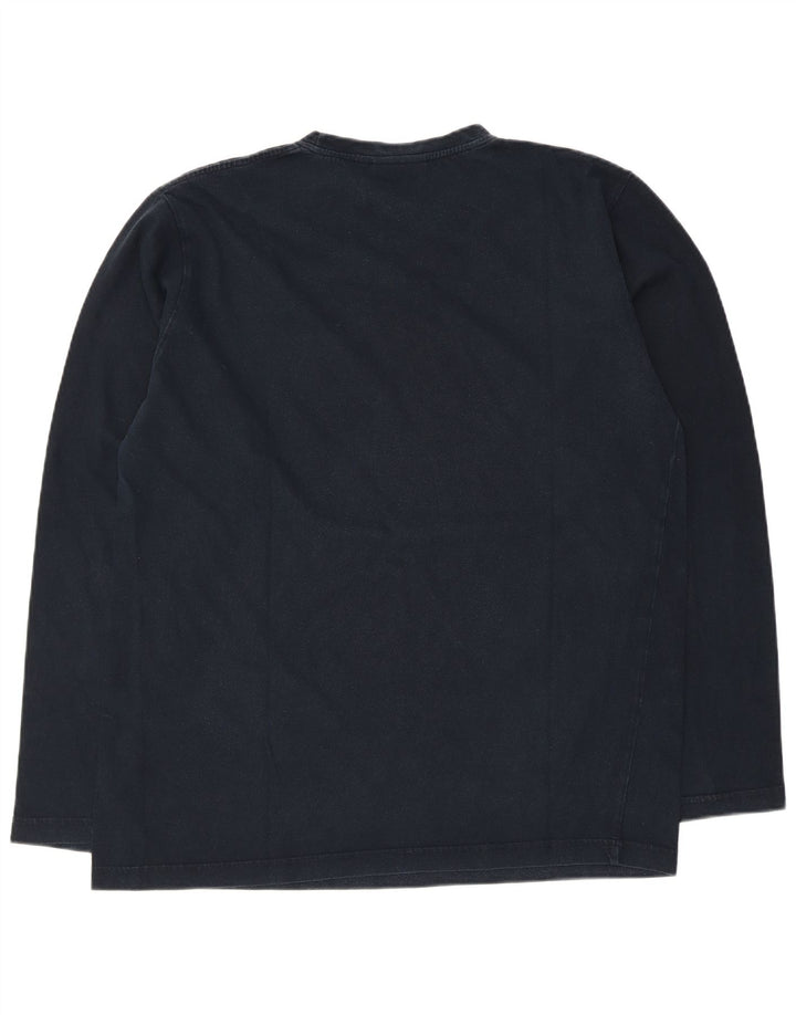 LOTTO Hombre Top Manga Larga XL Azul Marino Algodón