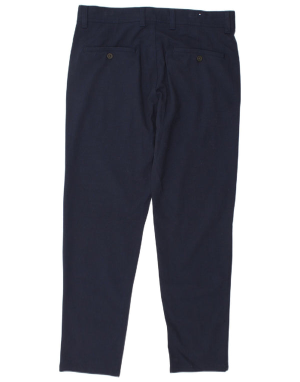 Zara Mens Slim Chino Pantalones EU 40 Medium W31 L29 Azul Marino Poliéster