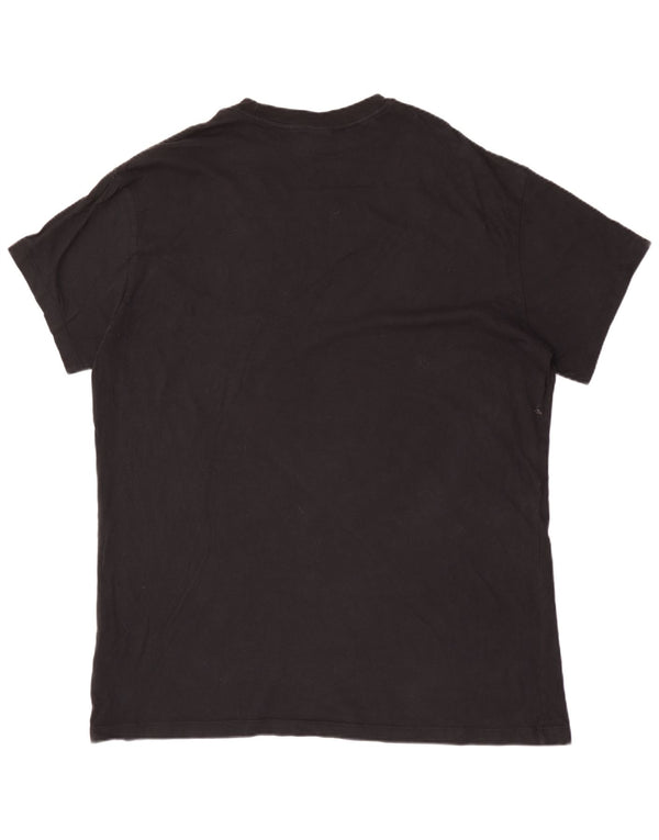 Nike Camiseta holgada para hombre con gráfico, talla 2XL, algodón negro