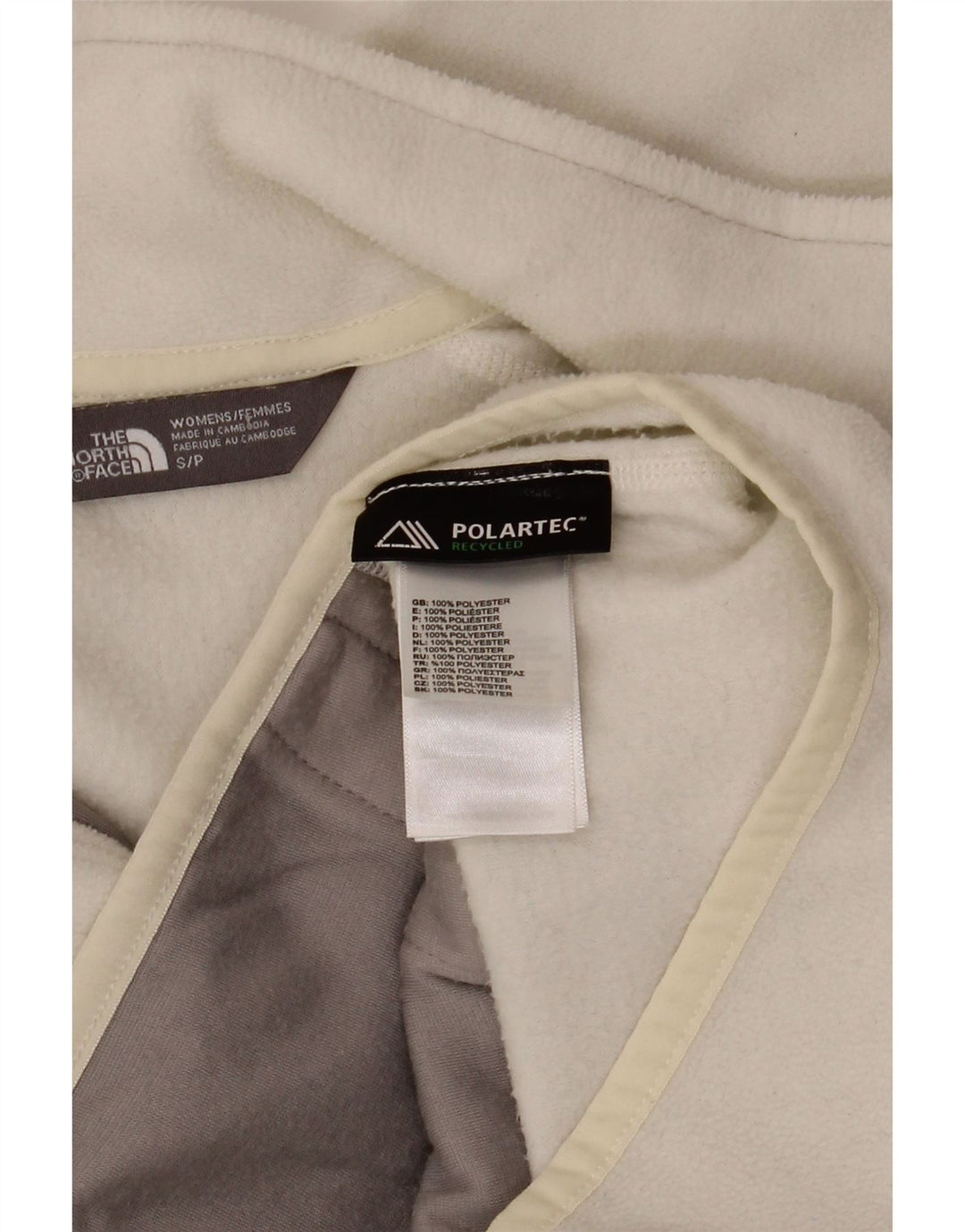 The North Face Chaqueta polar para mujer UK 10 Small Poliéster blanco