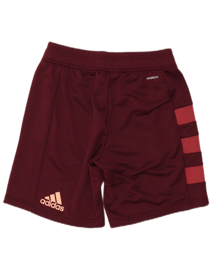 ADIDAS Mens Munster Rugby Sport Shorts Medio Granate Colorblock Poliéster