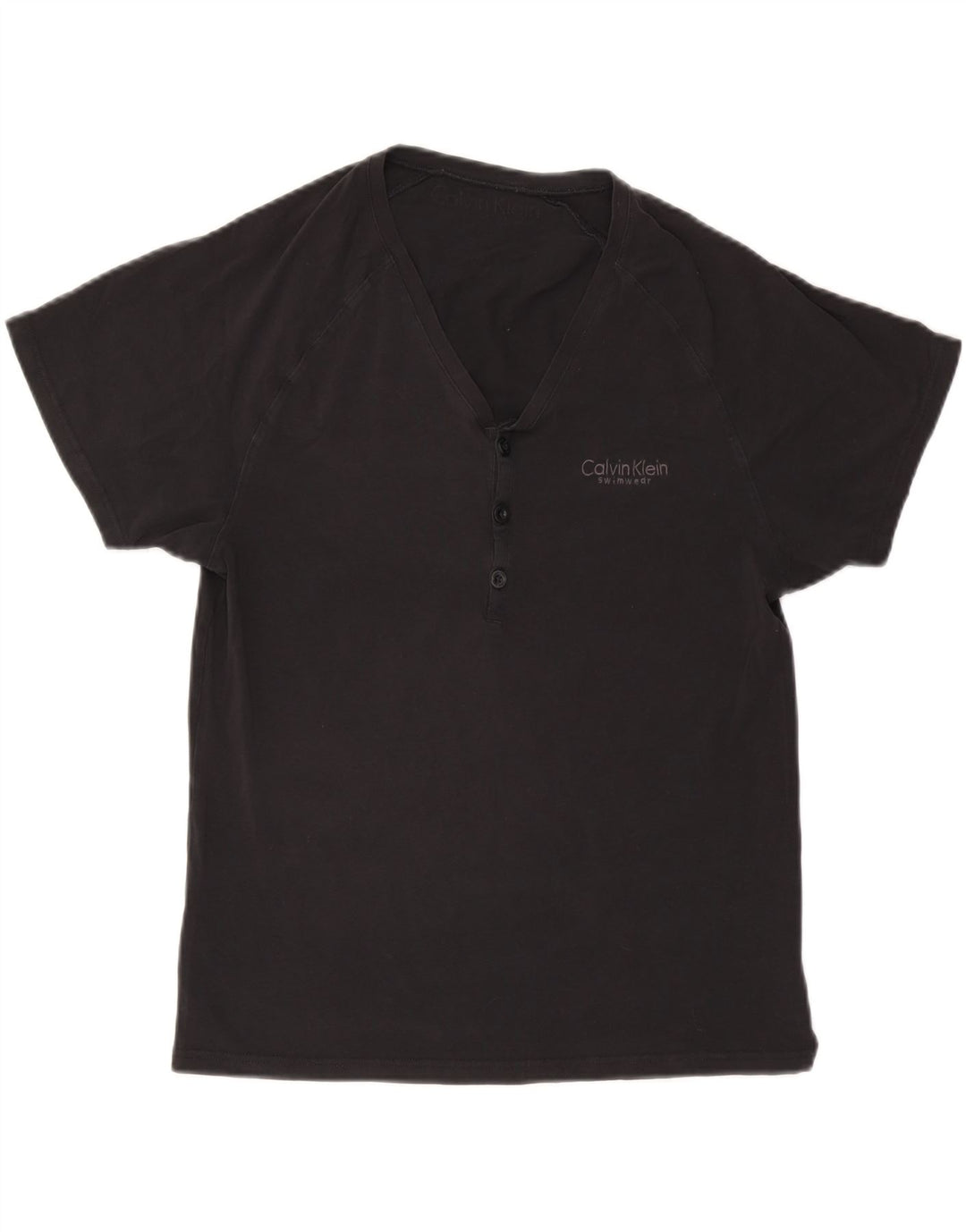 Calvin Klein - Camiseta para hombre, talla grande, algodón negro