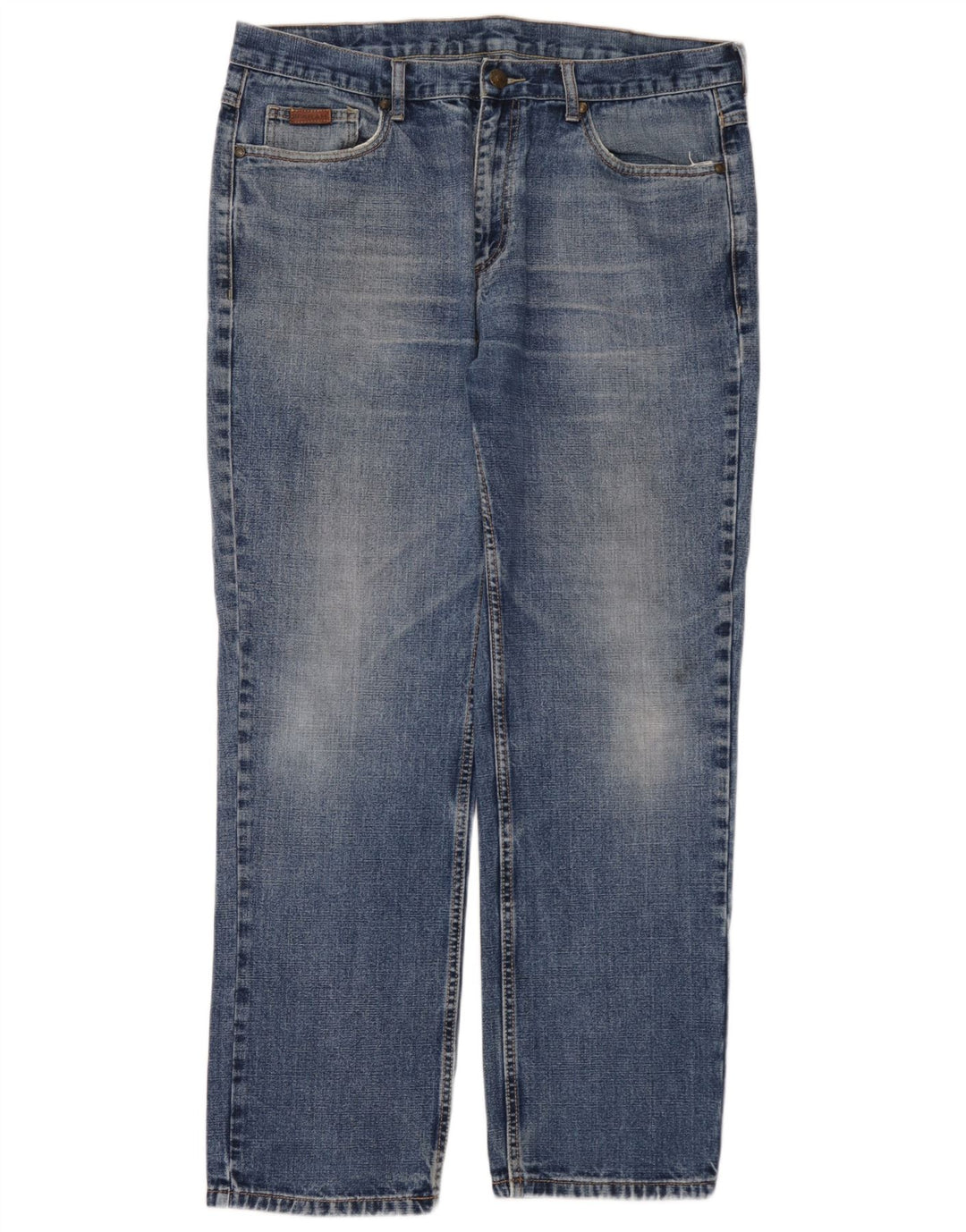 Farah Vaqueros Rectos Para Hombre W38 L32 Algodón Azul