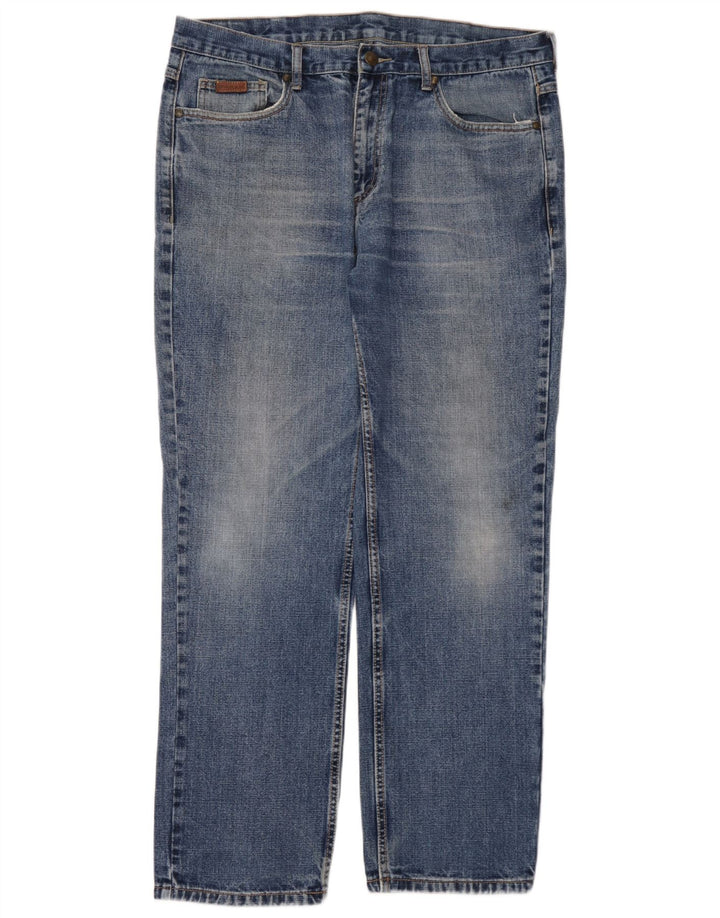Farah Vaqueros Rectos Para Hombre W38 L32 Algodón Azul