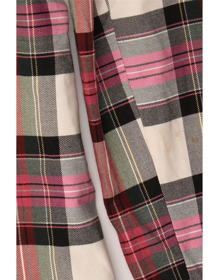 TOPSHOP Chaqueta tipo blazer con doble botonadura para mujer UK 10 Small Pink Check