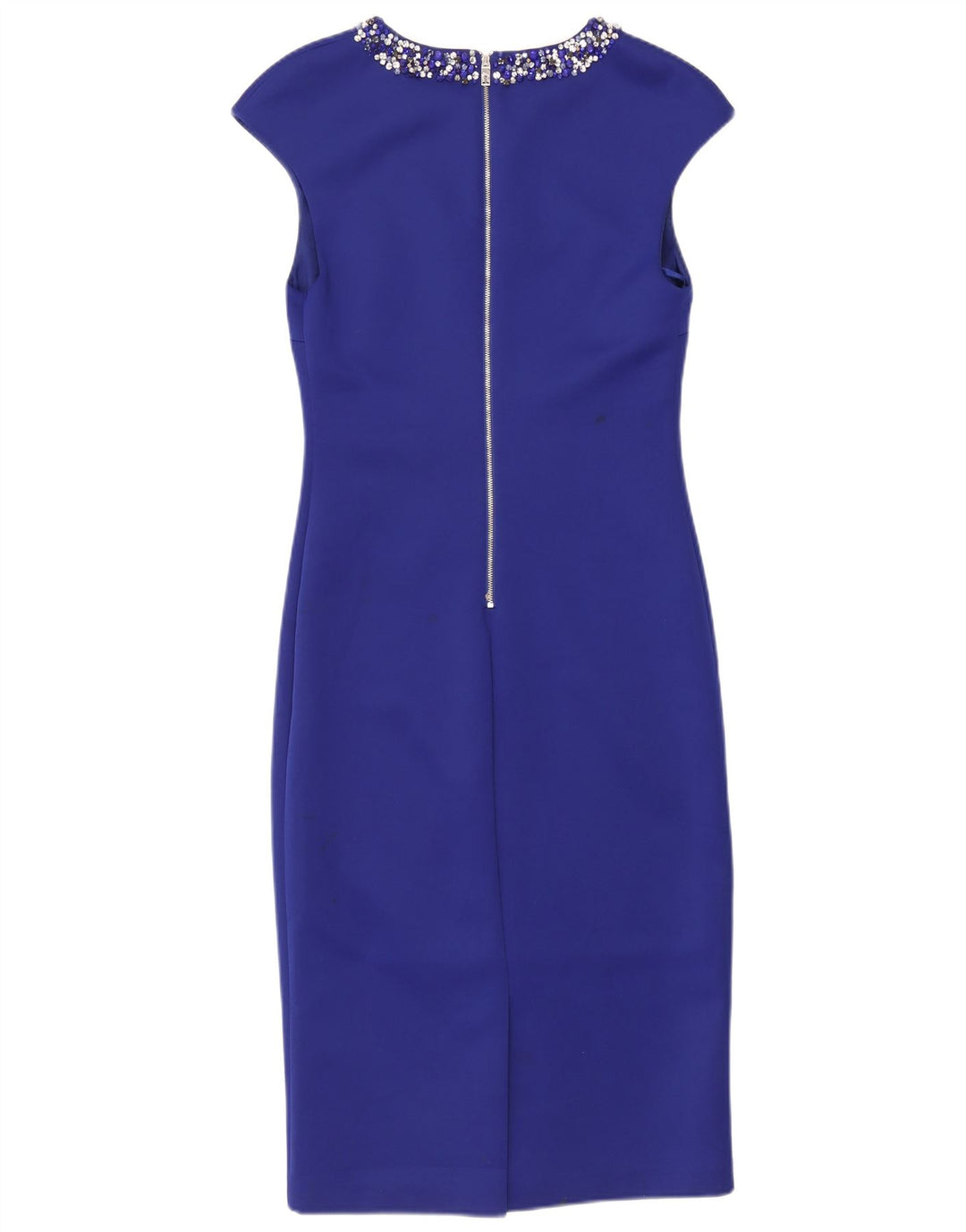 Ted Baker Vestido tubo sin mangas para mujer Talla 3 Poliéster azul medio