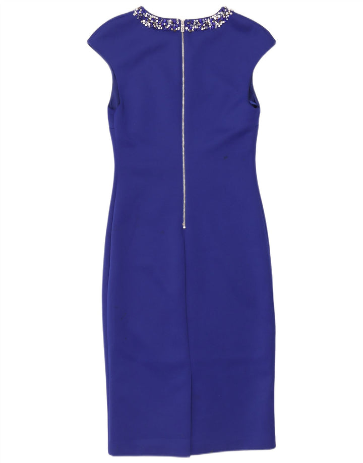 Ted Baker Vestido tubo sin mangas para mujer Talla 3 Poliéster azul medio