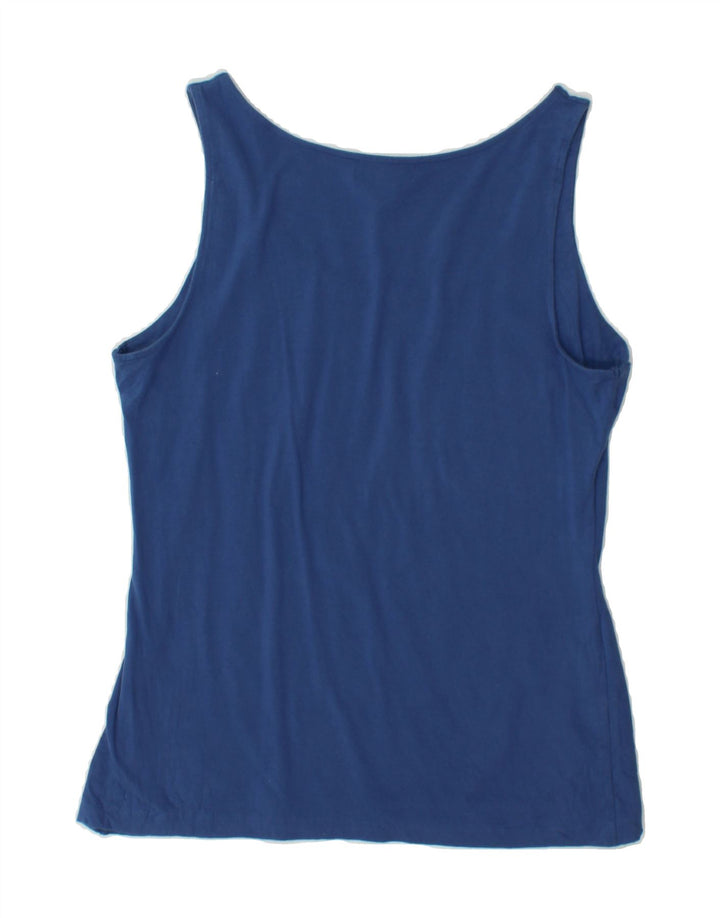 CHAPS Womens Vest Top UK 14 Large Navy Blue Vintage Chaps and Second-Hand Chaps from Messina Hembry 