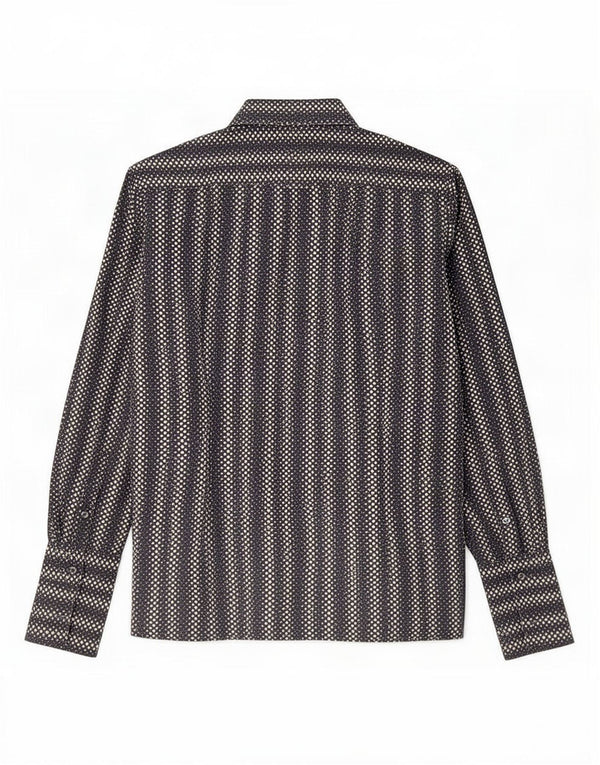 Camisa Paul Smith para hombre de algodón con lunares azul marino mediano