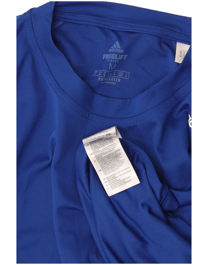Adidas Hombre Primegreen Camiseta Top Azul Medio Poliéster