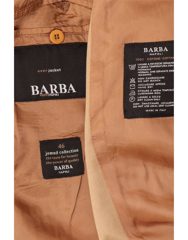 Abrigo Barba Hombre IT 46 Small Beige Algodón