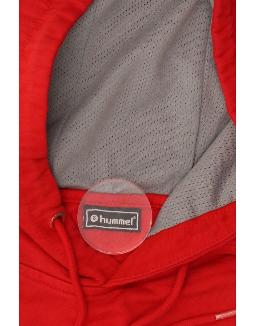 HUMMEL Sudadera con capucha gráfica para hombre Jersey grande de algodón rojo