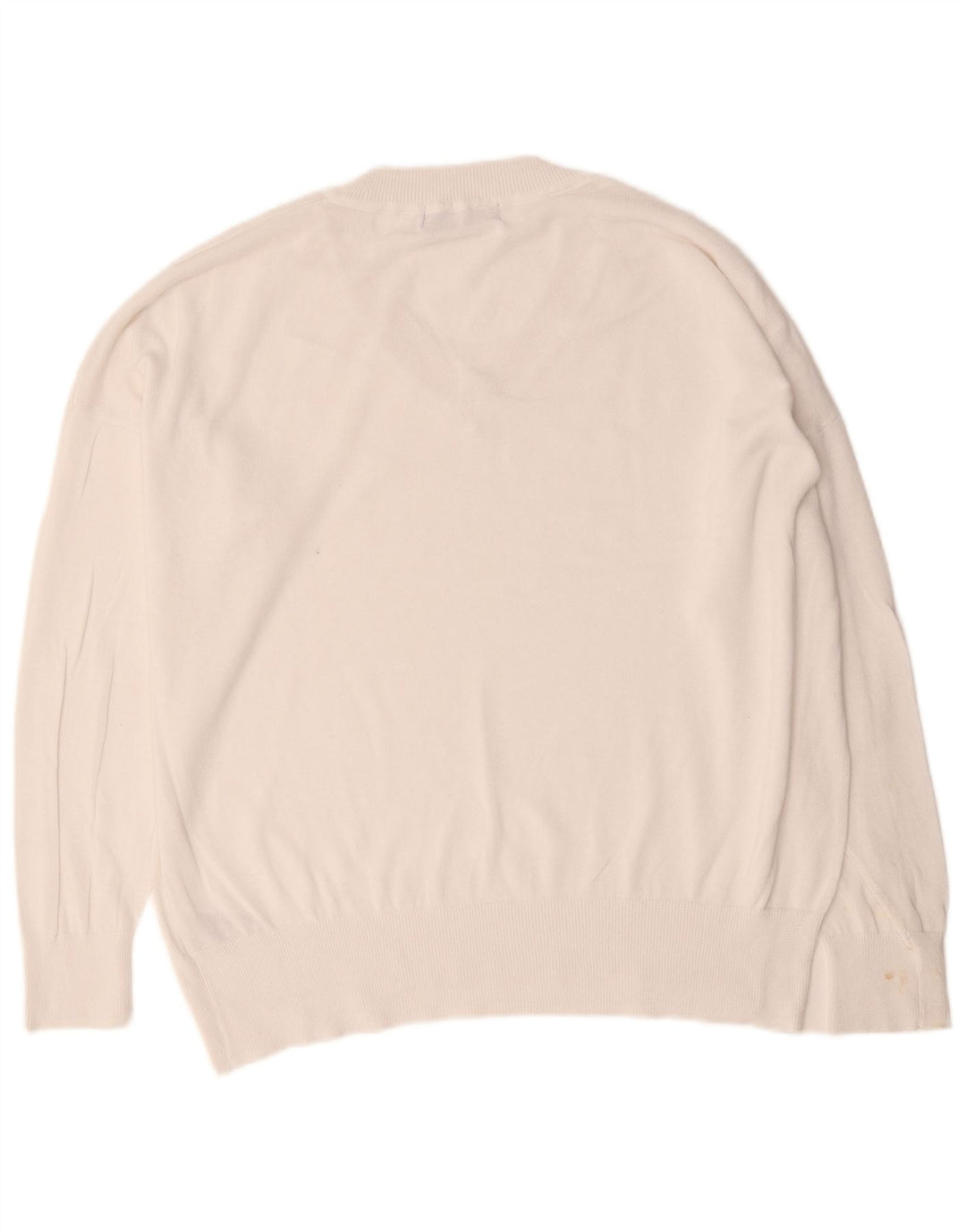 Marks & Spencer Jersey con cuello en V para hombre XL Algodón blanco