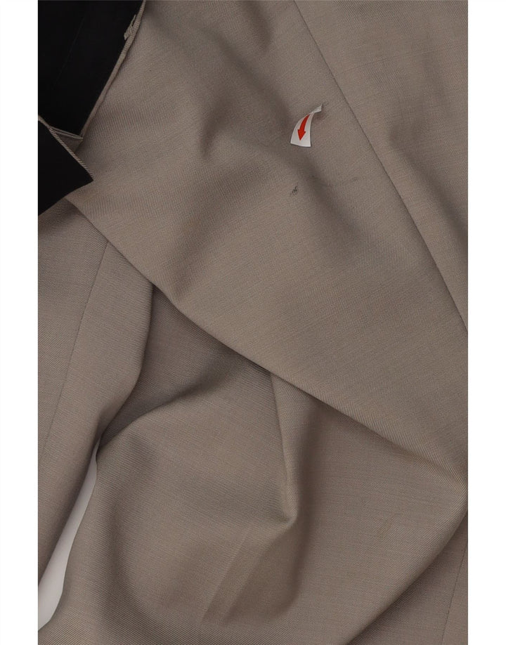 DKNY Mens Straight Suit Trousers W36 L31 Grey