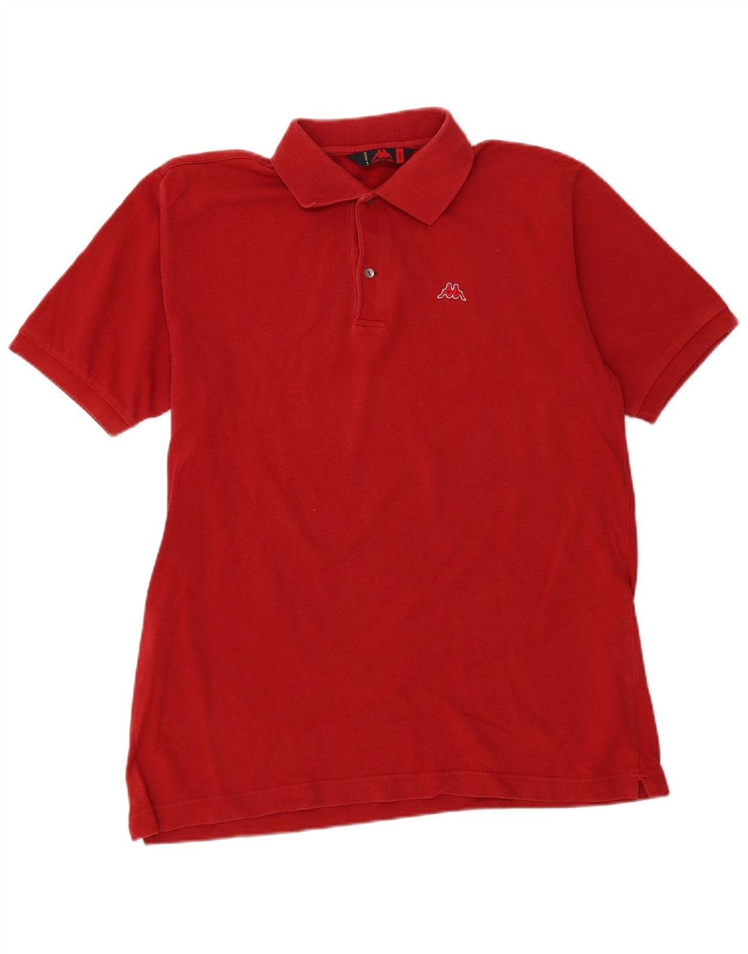 Kappa Polo Hombre Grande Rojo Algodón