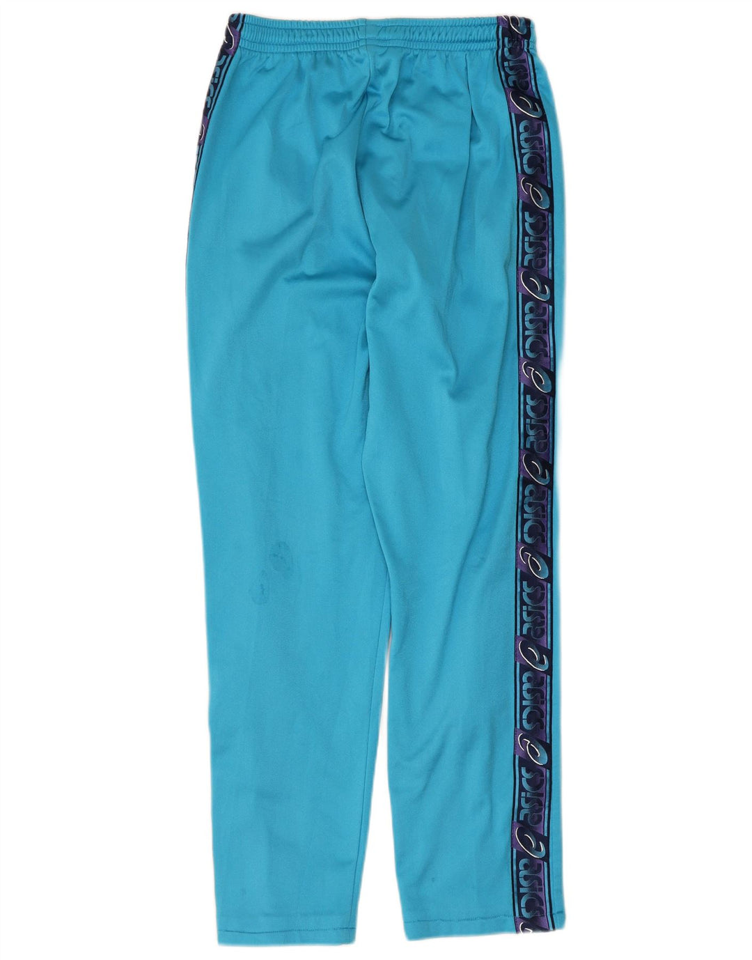 Asics Hombre Pantalones De Chándal Gráfico Azul Medio Colorblock