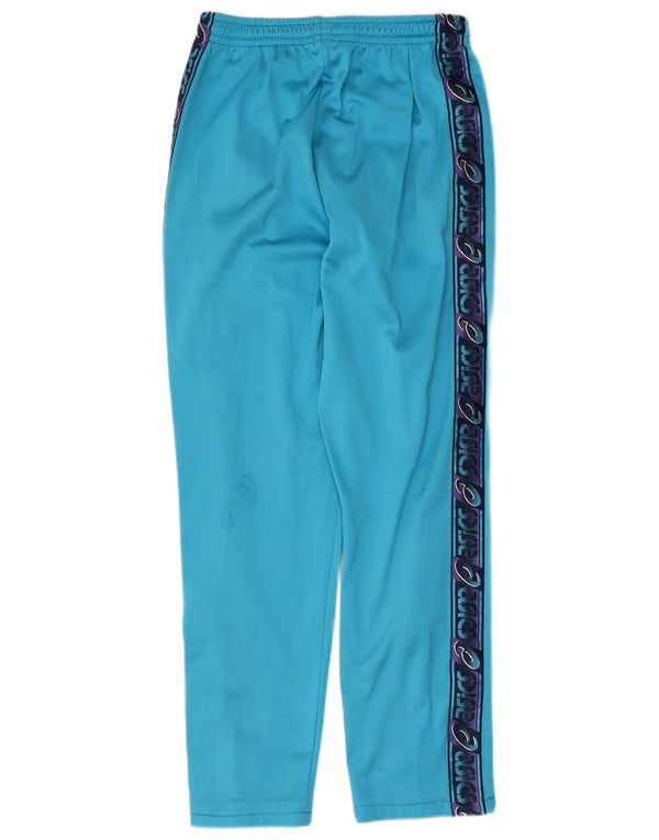 Asics Hombre Pantalones De Chándal Gráfico Azul Medio Colorblock