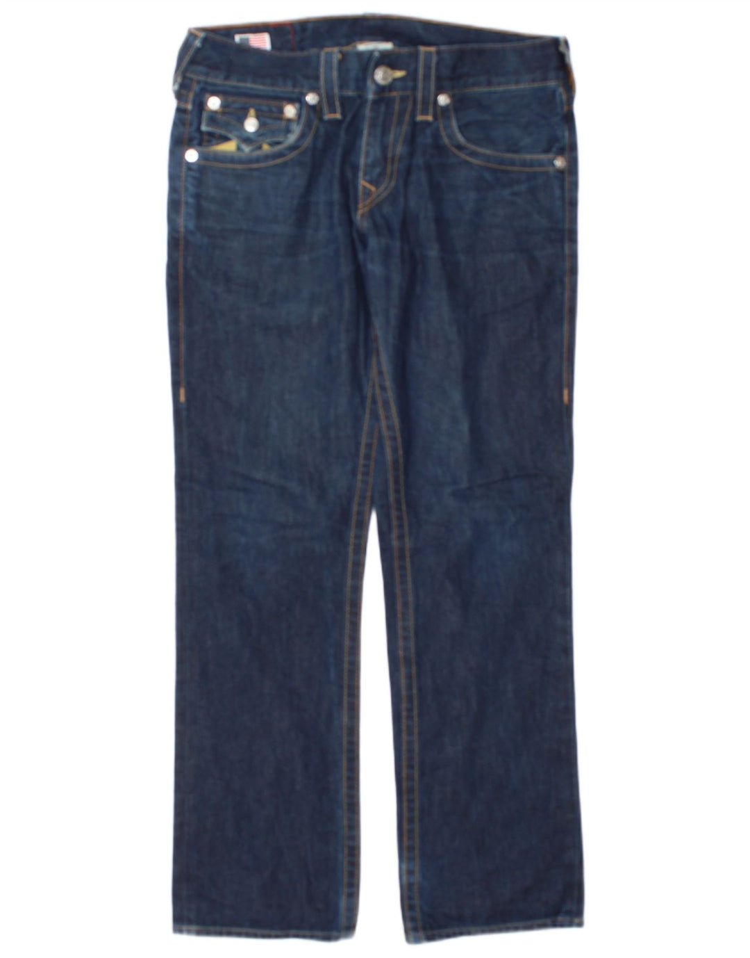 True Religion Vaqueros rectos para hombre W30 L31 Algodón azul