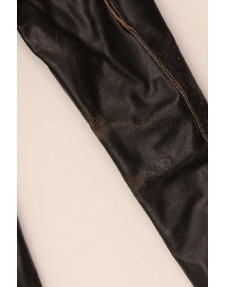 Conbipel Gabardina de cuero para mujer IT 42 Medium Black