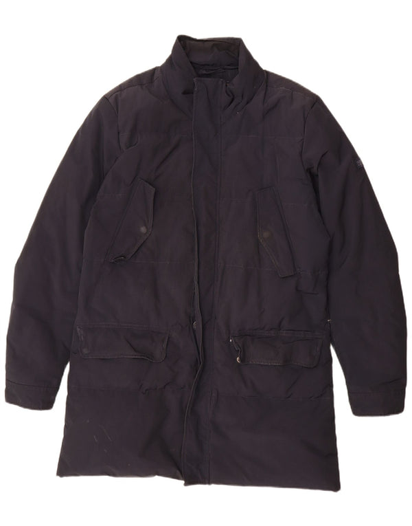 Woolrich Abrigo acolchado para hombre UK 38 Medium Azul marino