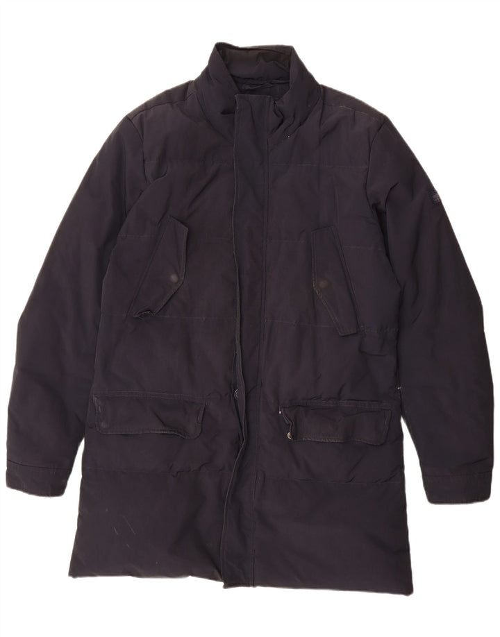 Woolrich Abrigo acolchado para hombre UK 38 Medium Azul marino