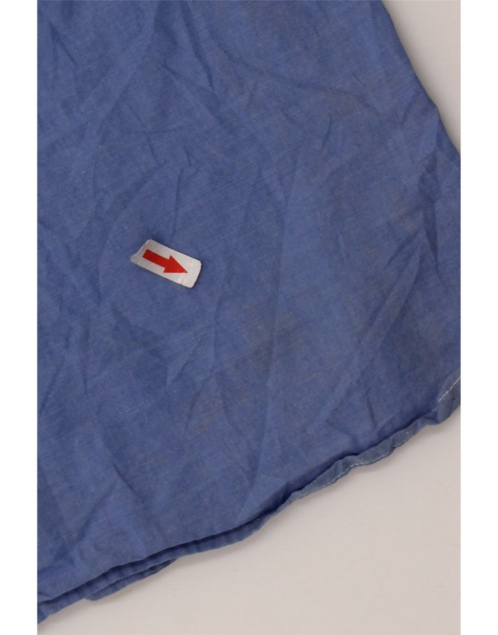 Superdry Camisa De Manga Corta De Algodón Azul Medio