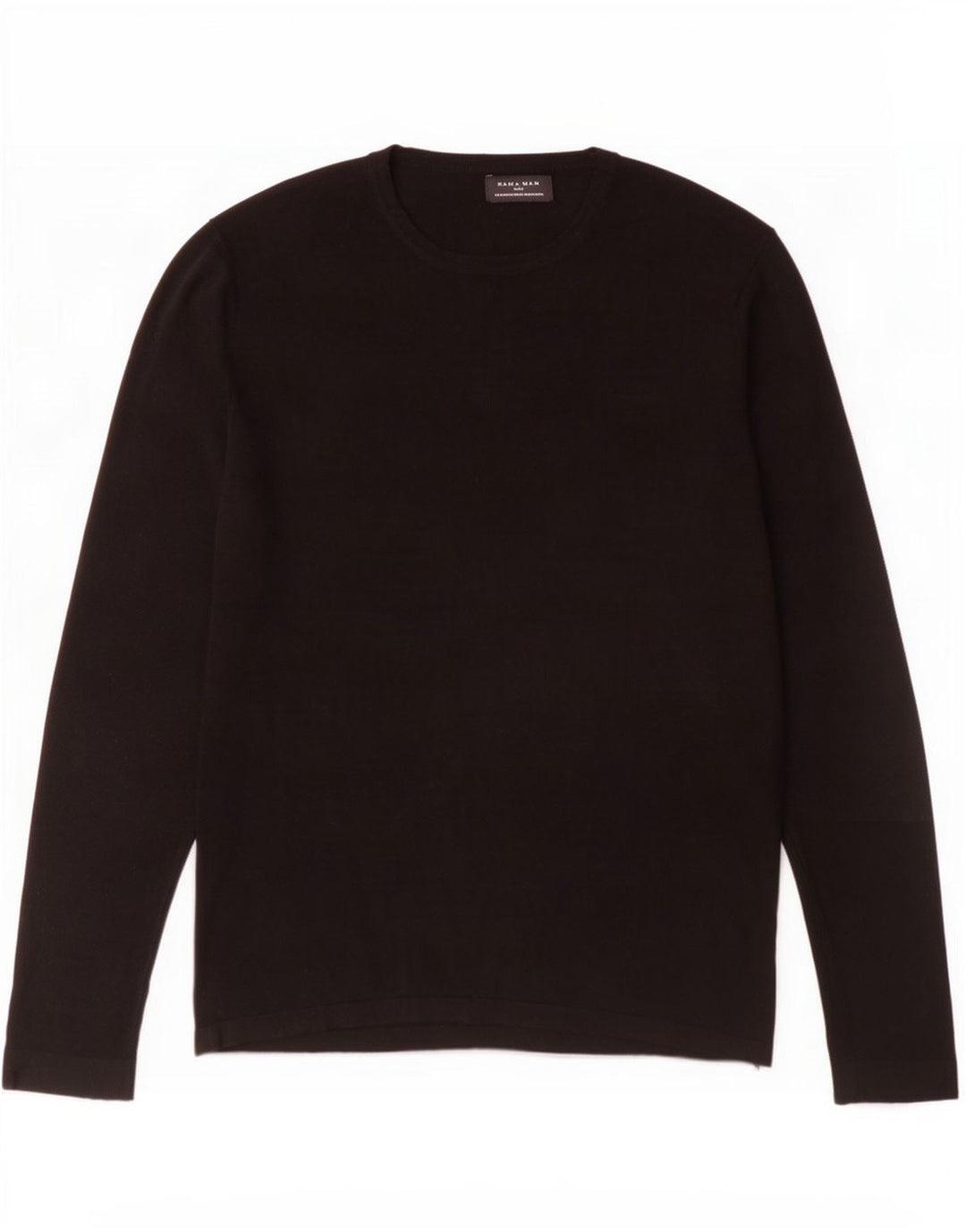 Zara Hombre Top Manga Larga Viscosa Negro Medio