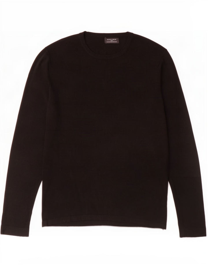 Zara Hombre Top Manga Larga Viscosa Negro Medio