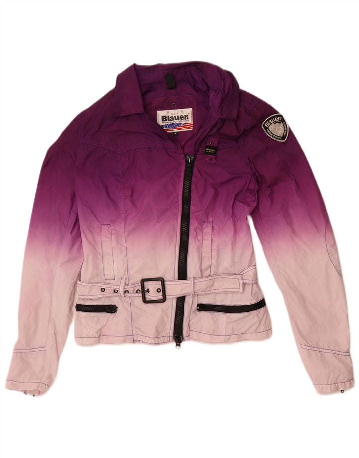 Blauer - Chaqueta utilitaria para mujer (talla 40), color morado medio, poliamida