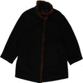HUCKE Womens Oversized Overcoat UK 18 XL Black Vintage Hucke and Second-Hand Hucke from Messina Hembry 