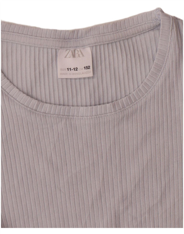 Zara Camiseta Niña Top 11-12 Años Azul