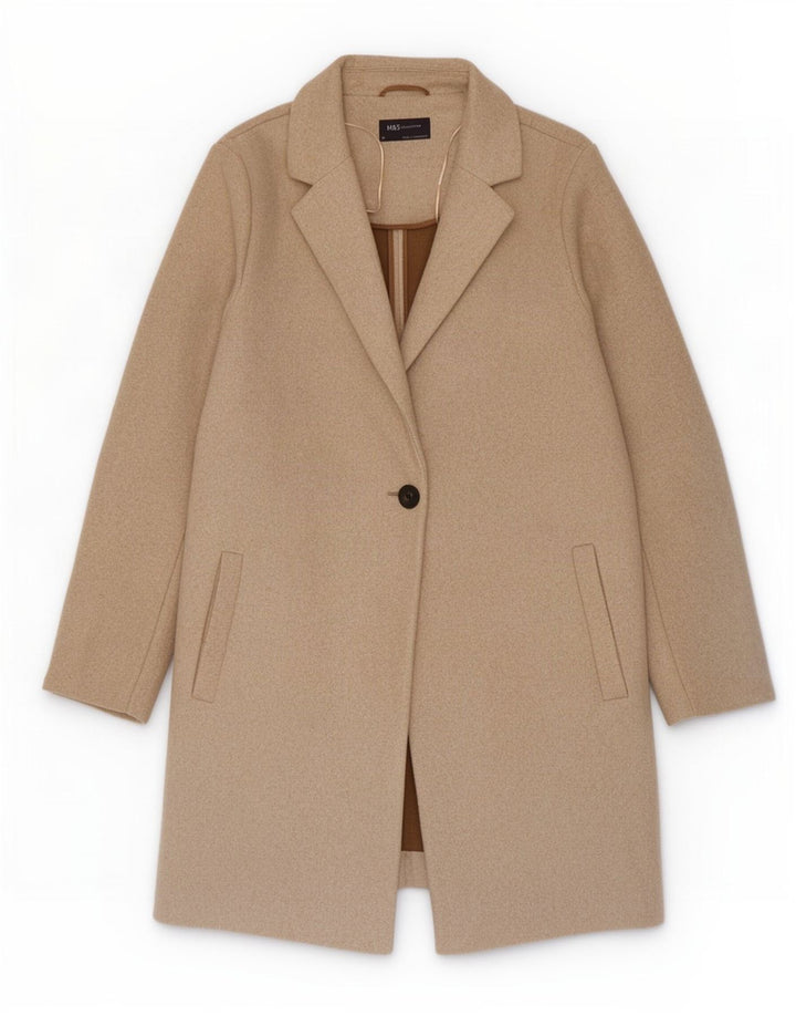 Marks & Spencer Abrigo para mujer UK 40 XL Algodón beige