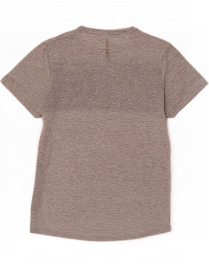 Superdry Camiseta gráfica para hombre Top grande gris color block Poliéster