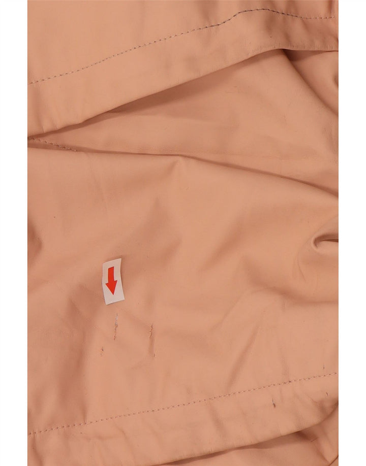 Zara Mujer Chubasquero Con Capucha UK 10 Small Rosa Poliuretano
