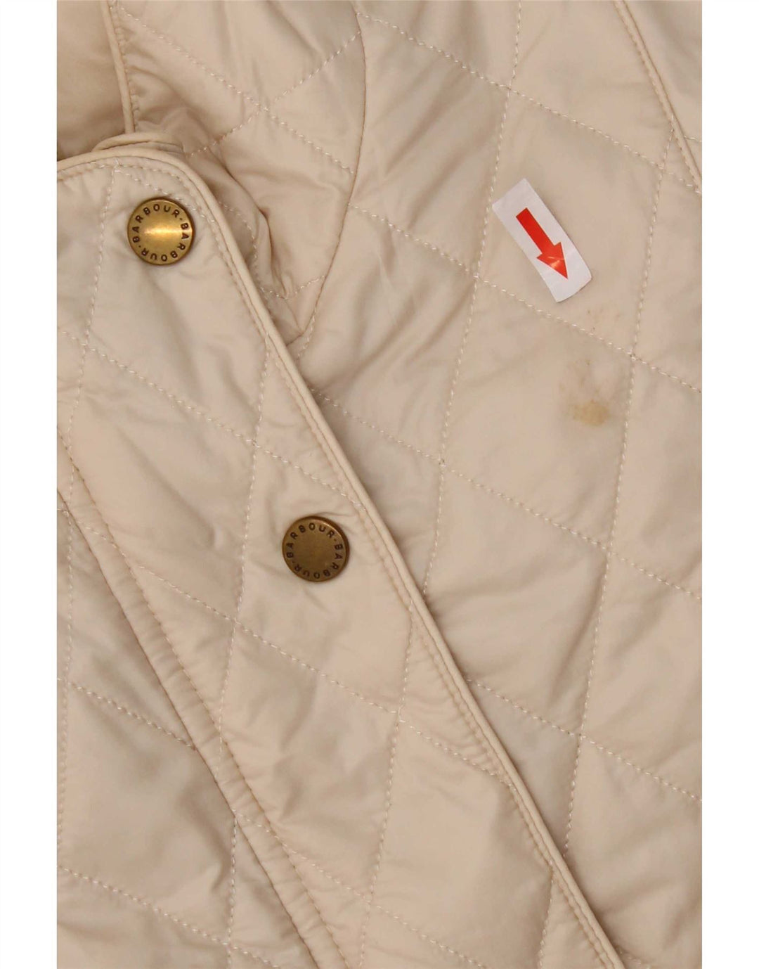 Barbour Chaqueta acolchada para mujer Reino Unido 44 Grande Nylon beige