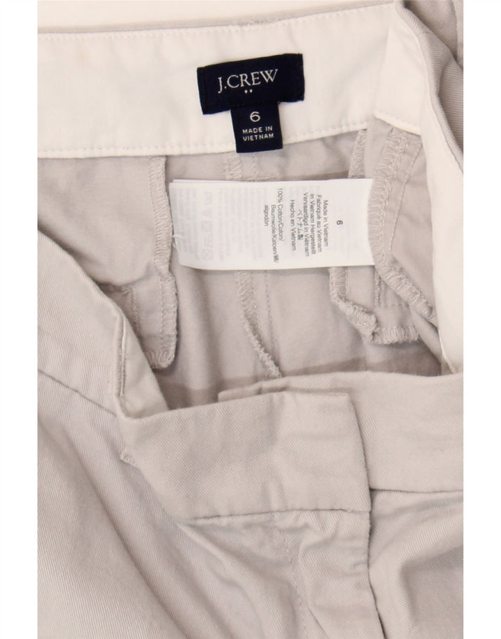 J. CREW Womens Chino Shorts US 6 Medium W32  Grey Cotton Vintage J. Crew and Second-Hand J. Crew from Messina Hembry 