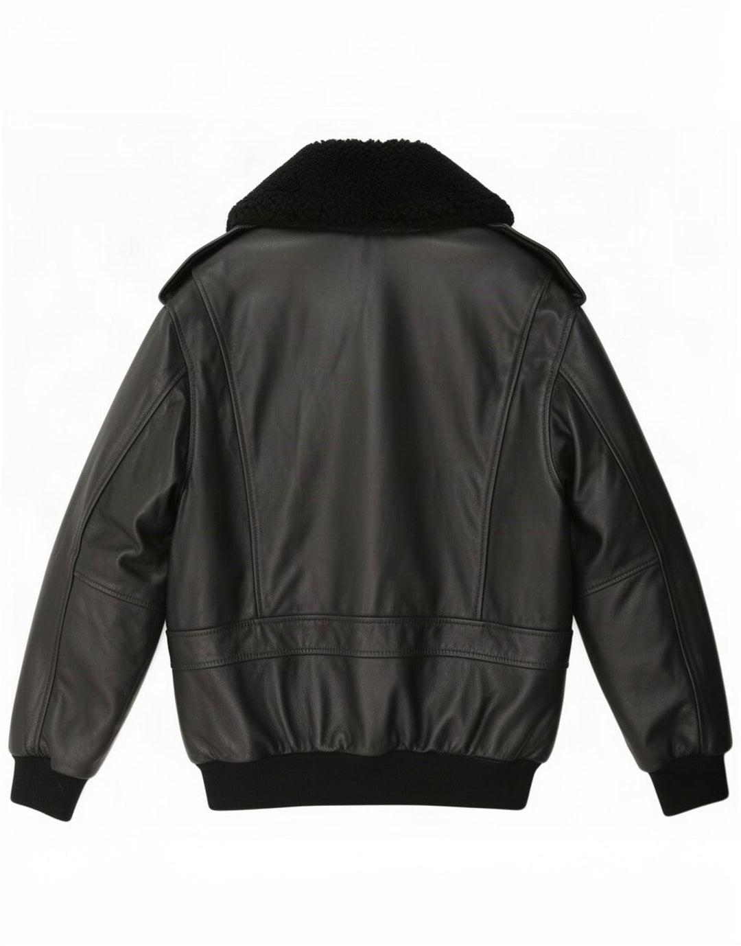 Redskins Chaqueta de cuero militar para hombre UK 36 Small Negro