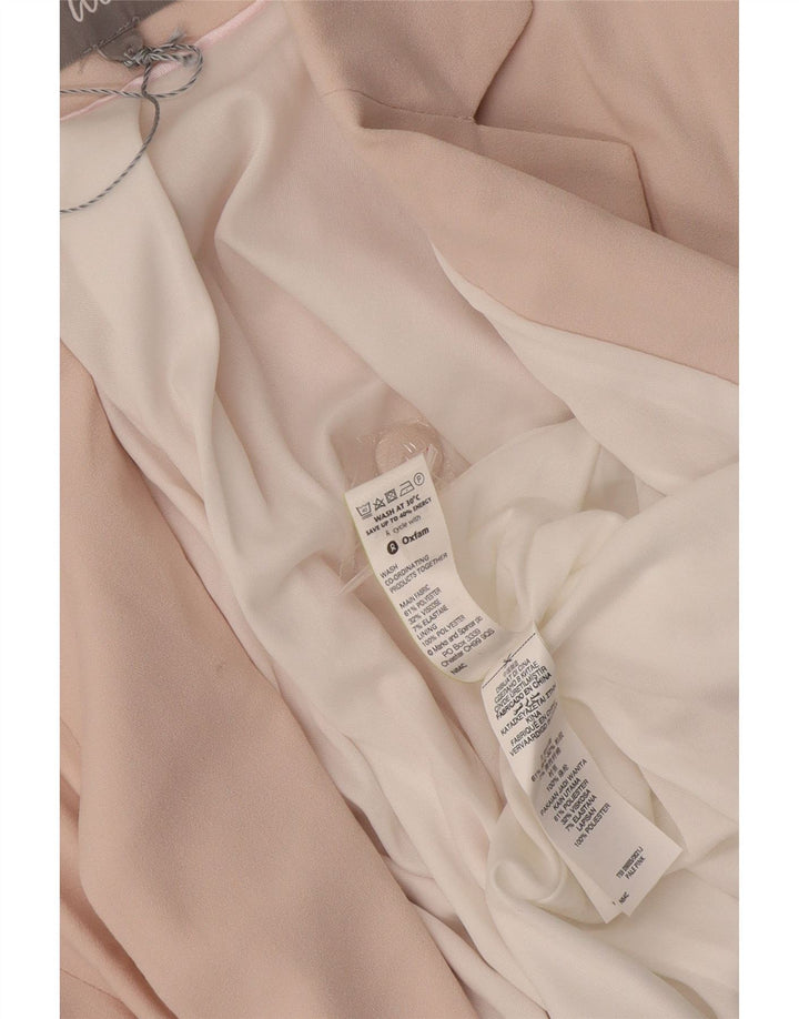 Marks & Spencer Chaqueta Blazer Abierta de Manga 3/4 para Mujer UK 42 Rosa Mediano