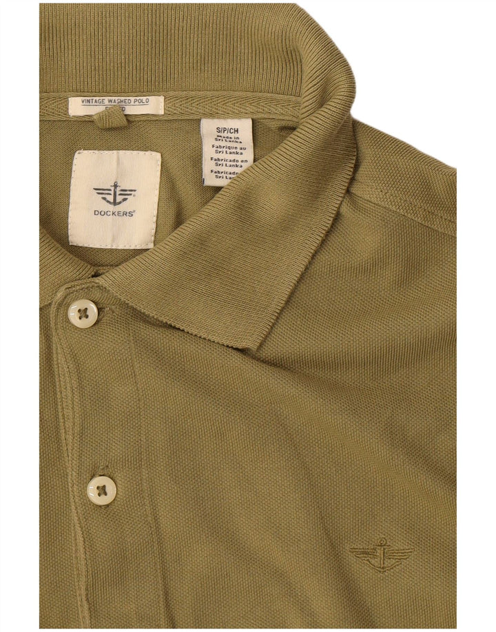 DOCKERS Polo para hombre pequeño caqui