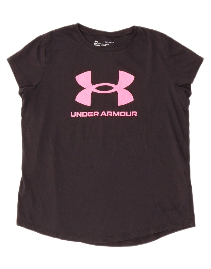 UNDER ARMOUR Camiseta holgada con gráfico para niña 13-14 años XL Negro