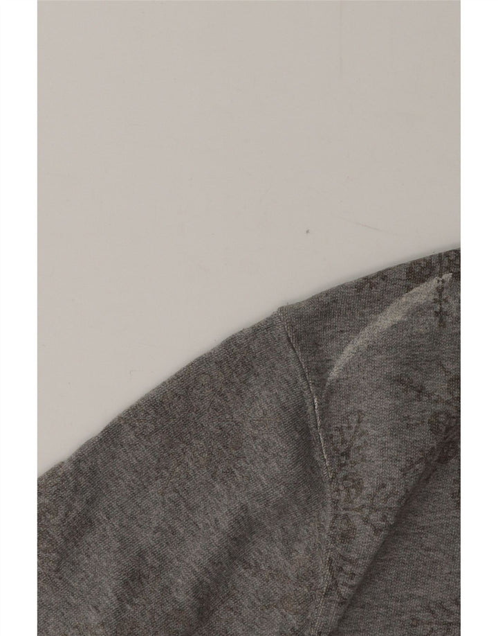 Vans Hombre Sudadera Jumper Gris Medio Algodón Floral