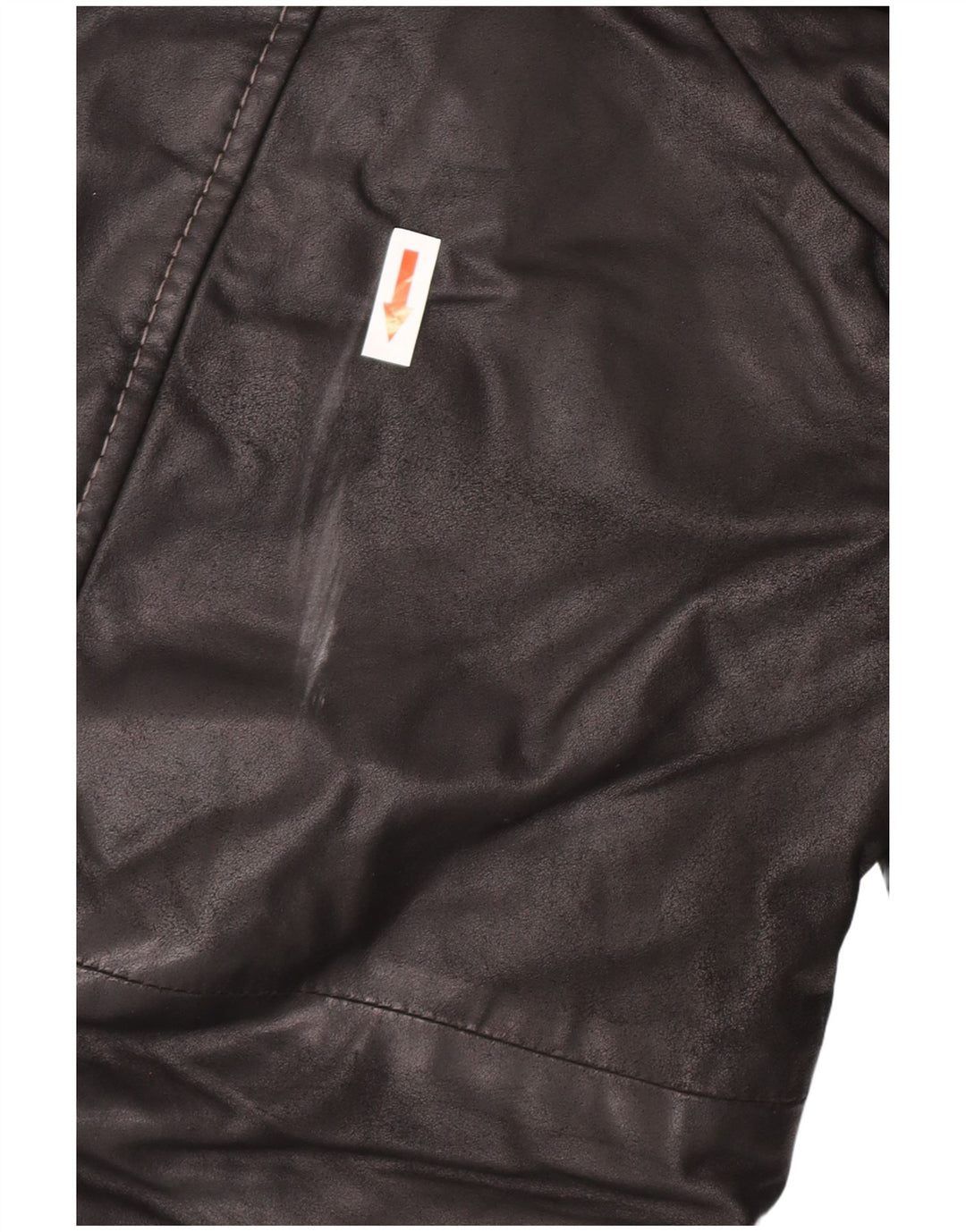 Abrigo de cuero vintage para hombre IT 58 4XL cuero negro