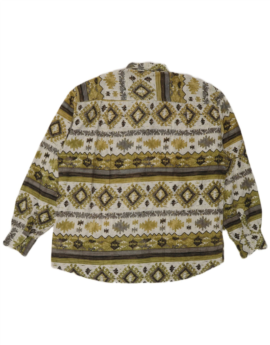 Camisa Fitzroy Hombre XL Verde Geométrico